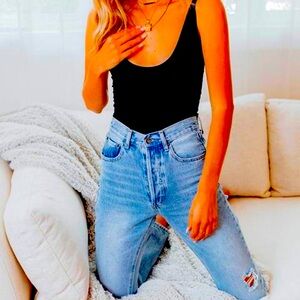 FREE PEOPLE BLACK BRAMI! STRAPS IN BACK TO DRESSUP